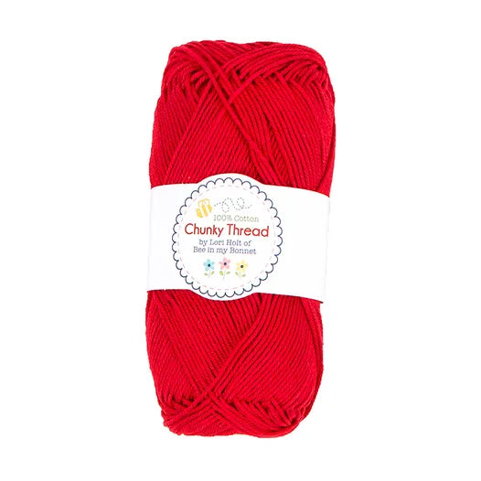 Riley Red Chunky Crochet Thread Lori Holt of Bee in my Bonnet