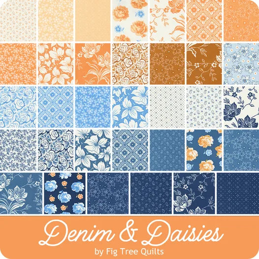 Denim & Daisies Layer Cake Fig Tree Quilts for Moda Fabrics